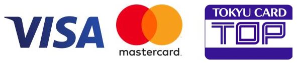 東急カード・VISA・Mastercardのロゴ